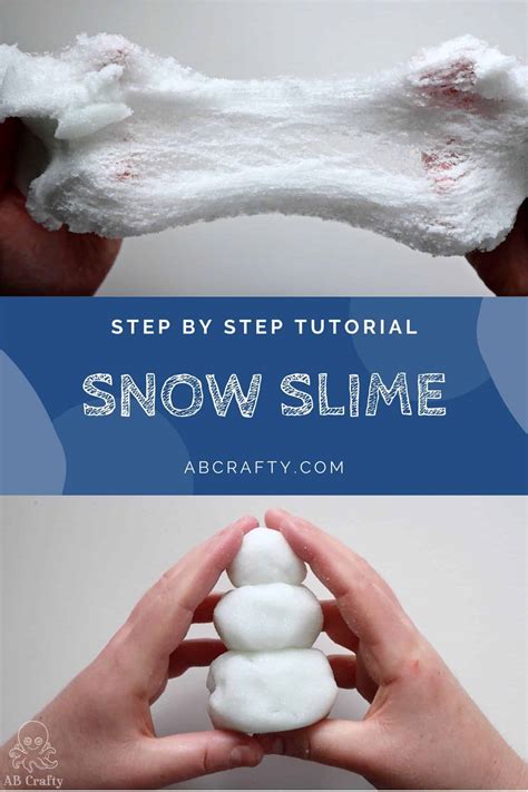 fake snow for slime in a bag|make your own snow slime.